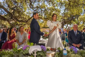 Boda en la encina milenaria de Arzuaga